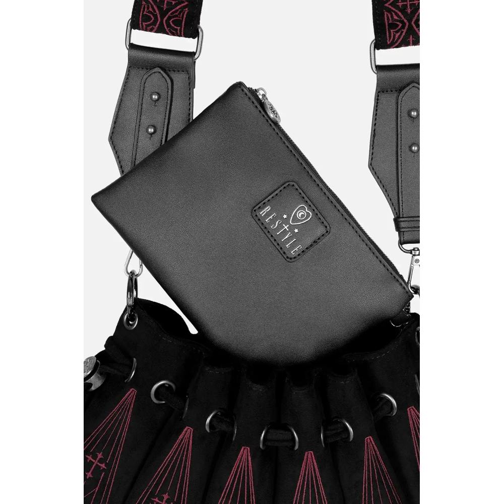 Restyle - Sanctaria Shoulder bag - Black/Red